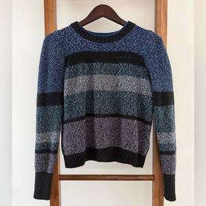 Margaret O'Leary Blue and Black Striped Sweater